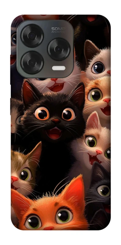 Чохол на ZTE Blade V70 Design happy cats фото 2 з 2