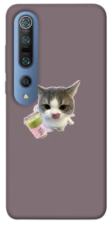 Чохол на Xiaomi Mi 10 / Mi 10 Pro cat matcha фото 1 з 1