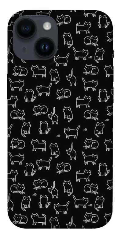 Чохол на Apple iPhone 14 (6.1") Black Cats фото 1 з 1