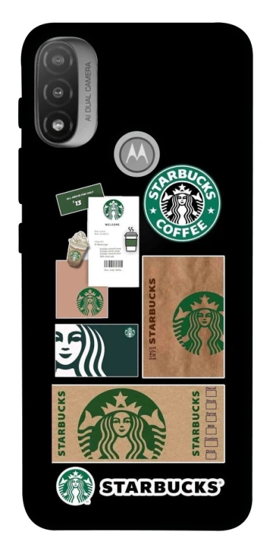 Чехол на Motorola Moto E20 Starbucks coffee фото 1 из 1