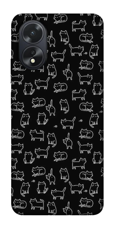 Чохол на Oppo A18 Black Cats фото 1 з 1
