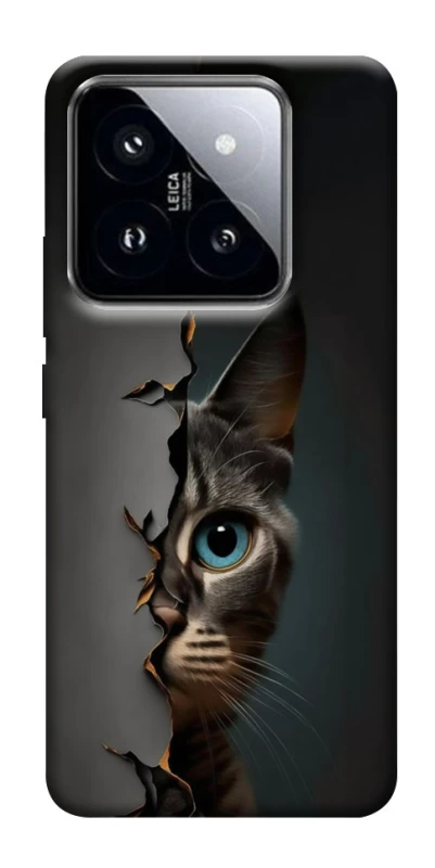 Чохол на Xiaomi 14 Pro Кіт-підглядач v2 фото 1 з 1