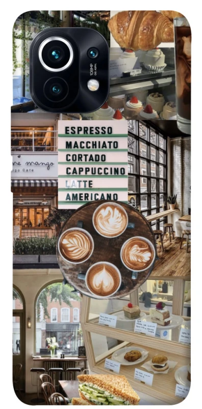 Чохол на Xiaomi Mi 11 Coffee collage ver.5 фото 1 з 1