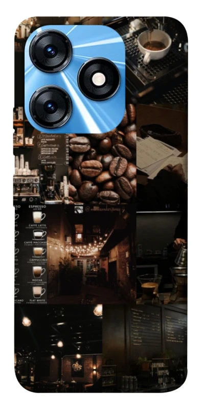 Чохол на TECNO Spark 10 Coffee collage ver.1 фото 1 з 1