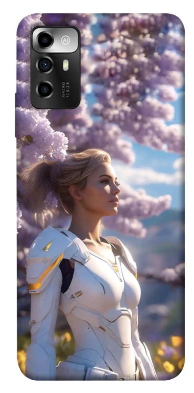 Чехол на ZTE Blade A72 Cyber space girl ver.1 фото 1 из 1