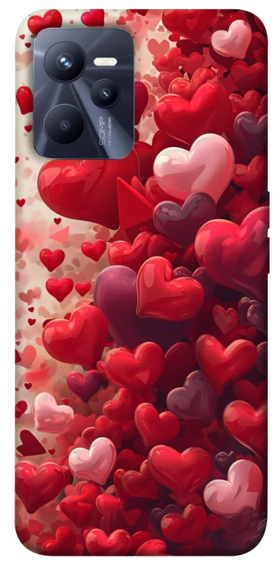 Чохол на Realme C35 Many hearts фото 1 з 1