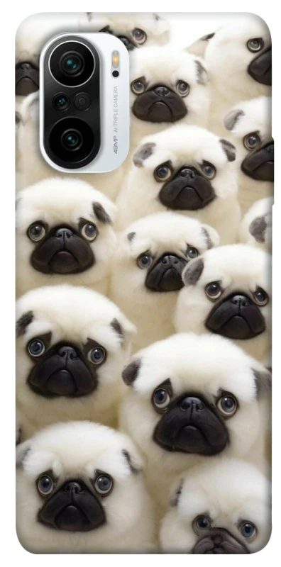 Чохол на Xiaomi Redmi K40 / K40 Pro / K40 Pro+ / Poco F3 Doggy Pug Love фото 1 з 1