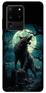 Чохол на Samsung Galaxy S20 Ultra Вовк під місяцем фото 1 з 1