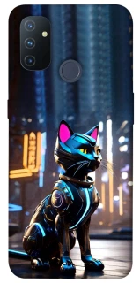 Чехол на OnePlus Nord N100 Cyber cat фото 1 из 1