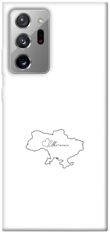Чохол на Samsung Galaxy Note 20 Ultra Ukraine map фото 1 з 1