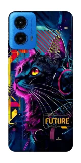 Чохол на Motorola Moto G45 Cyber Cat v2 фото 1 з 1