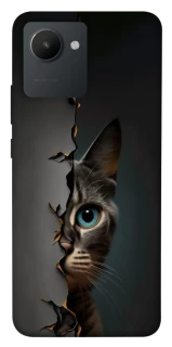 Чехол на Realme C30s Кот-подглядыватель v2 фото 1 из 1