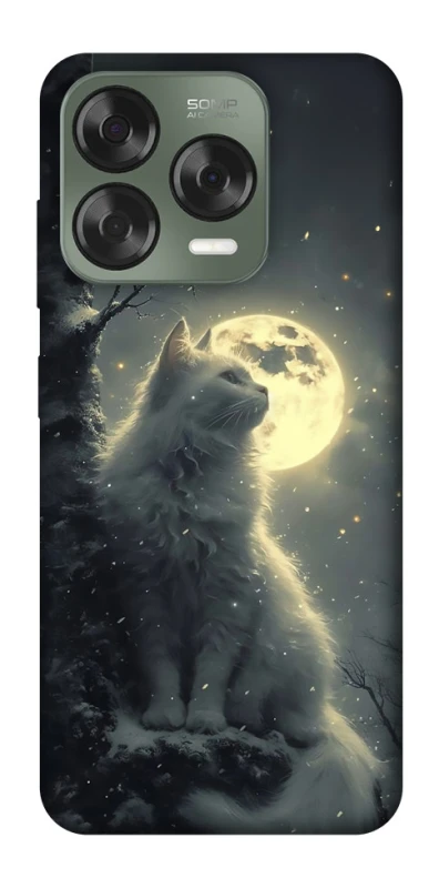 Чохол на ZTE Nubia V70 Design Кіт під місяцем фото 1 з 1