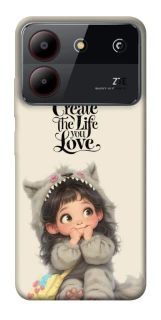Чехол на ZTE Blade A54 4G Create the life you love фото 1 из 1