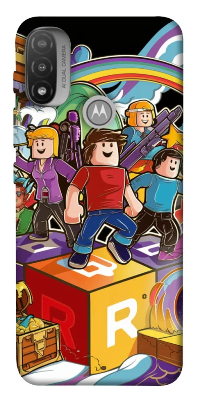 Чохол на Motorola Moto E20 Roblox family фото 1 з 1