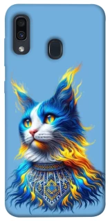 Чехол на Samsung Galaxy A20 / A30 Кот патриот фото 1 из 1