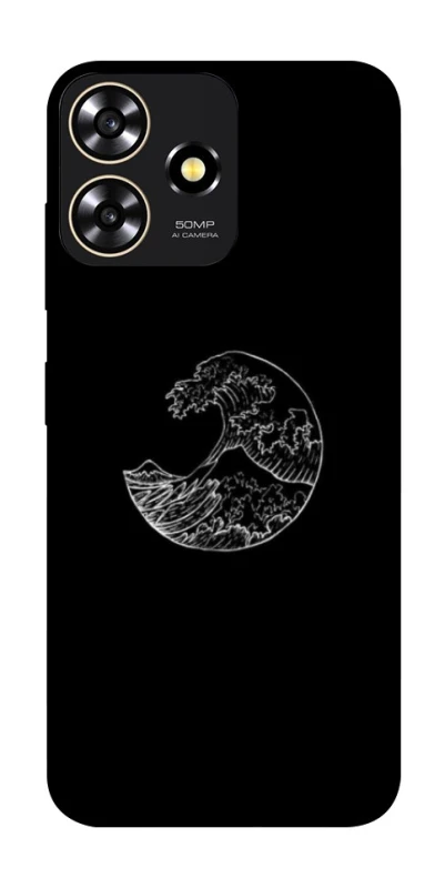 Чохол на ZTE Blade A73 4G Black tsunami фото 1 з 1