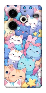 Чехол на TECNO Pova 6 Neo (LI6) Funny Kittens ver.3 фото 1 из 1