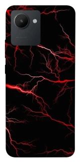 Чехол на Realme C30 Красная молния фото 1 из 1