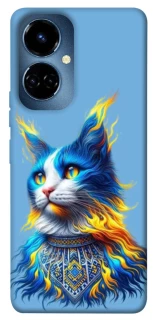Чохол на TECNO Camon 19 Кіт патріот фото 1 з 1