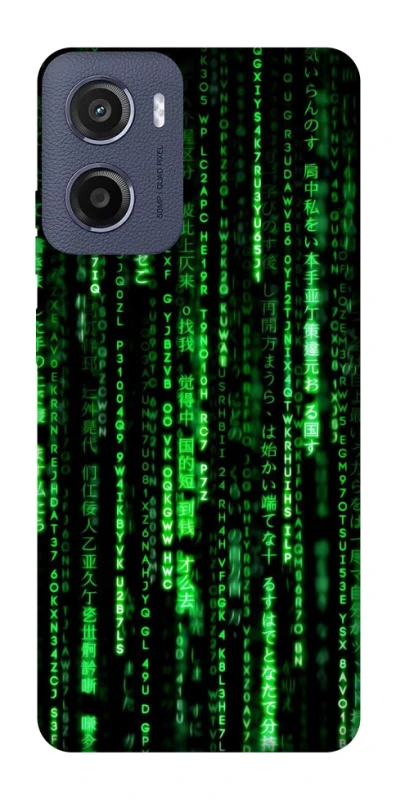 Чехол на Motorola Moto E15 Matrix Code фото 1 из 1