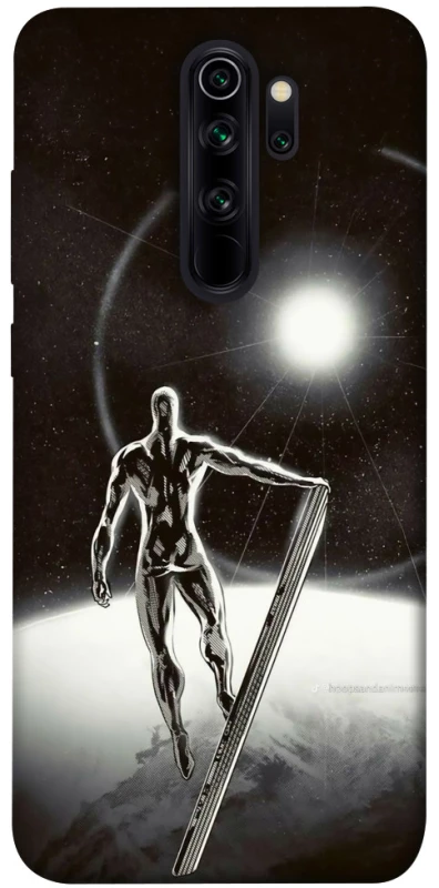 Чехол на Xiaomi Redmi Note 8 Pro Серебряный сёрфер фото 1 из 1