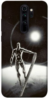 Чехол на Xiaomi Redmi Note 8 Pro Серебряный сёрфер фото 1 из 1