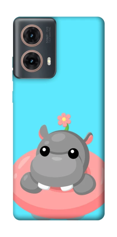 Чохол на Motorola Moto G85 Adopt Me Hippo Floatie фото 1 з 1