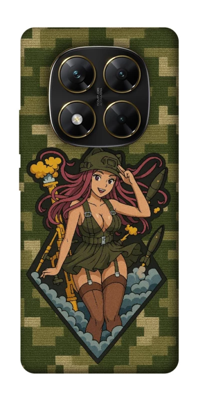 Чохол на Xiaomi Poco X7 Military Waifu фото 1 з 1