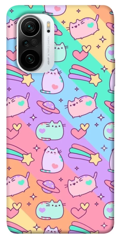 Чехол на Xiaomi Redmi K40 / K40 Pro / K40 Pro+ / Poco F3 Cat Cute фото 1 из 1