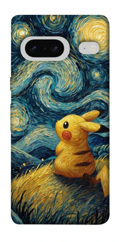 Чохол на Google Pixel 7 Pikachu and Van Gogh фото 1 з 1