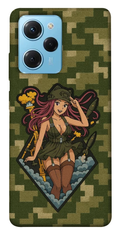 Чехол на Xiaomi Poco X5 Pro 5G Military Waifu фото 1 из 1