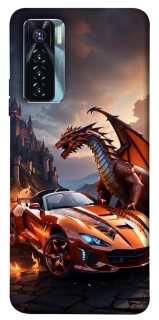 Чехол на TECNO Camon 17 Pro Сar and dragon фото 1 из 1