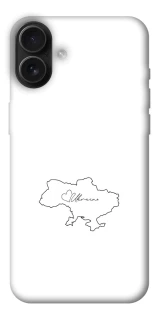Чохол на Apple iPhone 16 Plus Ukraine map фото 1 з 1