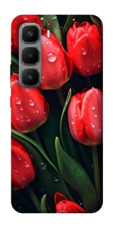 Чохол на Infinix Hot 60 Pro+ Червоні тюльпани фото 1 Чохол на Infinix Hot 60 Pro+ Червоні тюльпани фото 1 з 1