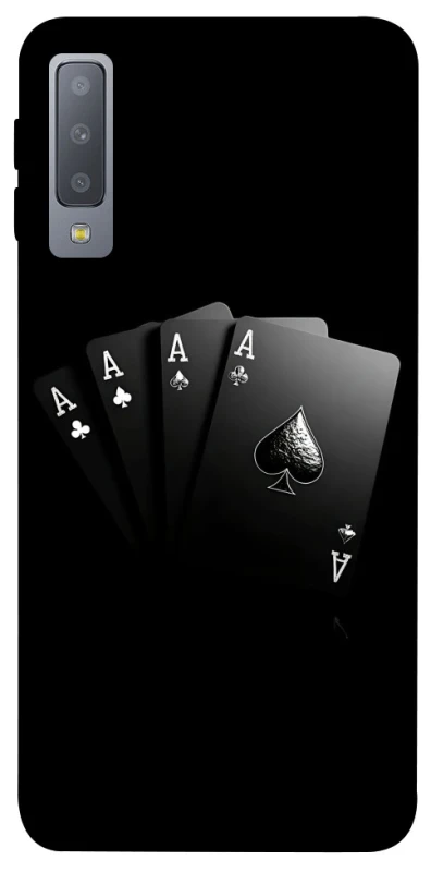 Чохол на Samsung A750 Galaxy A7 (2018) Black Cards фото 1 з 1