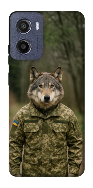 Чохол на Motorola Moto E15 Вовк захисник фото 1 з 1