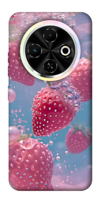 Чехол на TECNO Spark 30C Клубника в воде фото 1 из 1