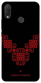 Чохол на Huawei P Smart+ (nova 3i) Чорно-червона вишиванка фото 1 з 1