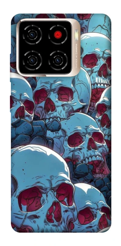 Чехол на ZTE Blade A56 Skulls v2 фото 1 из 1