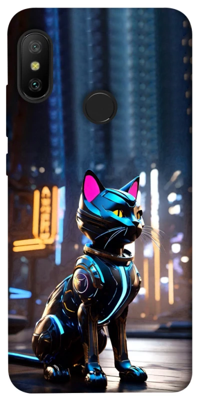 Чохол на Xiaomi Mi A2 Lite / Xiaomi Redmi 6 Pro Cyber cat фото 1 з 1