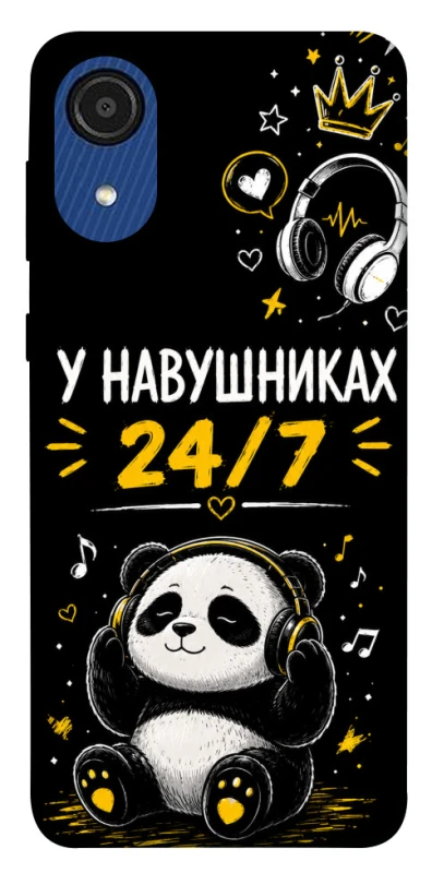 Чохол на Samsung Galaxy A03 Core У навушниках 24/7 фото 1 з 1