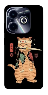 Чохол на Infinix Hot 40i Кіт-самурай фото 1 з 1