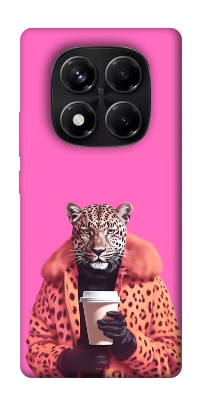 Чохол на Xiaomi Redmi Note 14 Pro 5G Леопард з кавою фото 1 з 1
