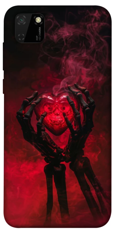 Чохол на Huawei Y5p Heart in the hands of a skeleton фото 1 з 1