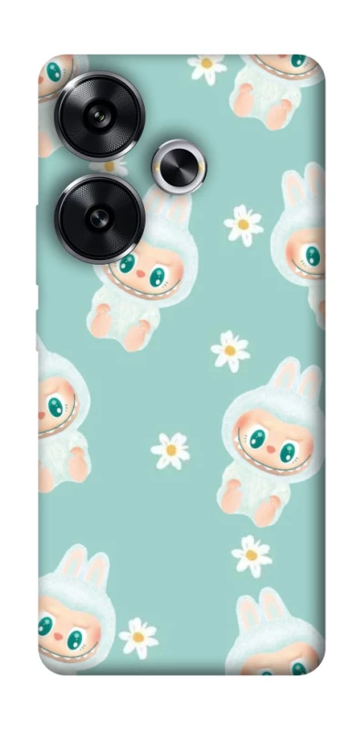 Чохол на Xiaomi Poco F6 Labubu Green фото 1 з 1