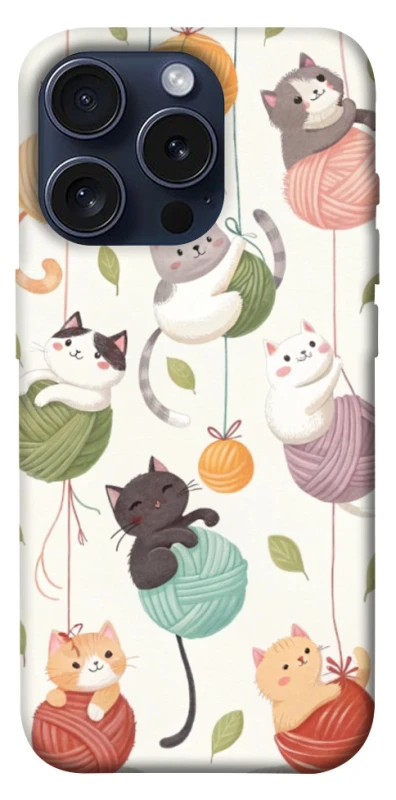 Чохол на Apple iPhone 15 Pro (6.1") Funny Kittens фото 1 з 1