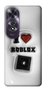 Чохол на Oppo A60 I love Roblox фото 1 з 1
