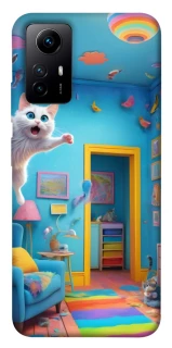 Чохол на Xiaomi Redmi Note 12S crazy cat фото 1 з 1