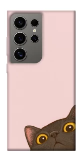 Чохол на Samsung Galaxy S24 Ultra Peeping cat фото 1 з 1